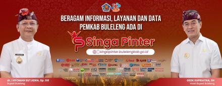 Beragam Informasi, Layanan dan Data Pemerintah Kabupaten Buleleng ada di Singa Pinter
